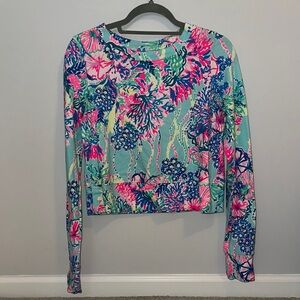 Lilly Pulitzer Cropped Long Sleeve Top
